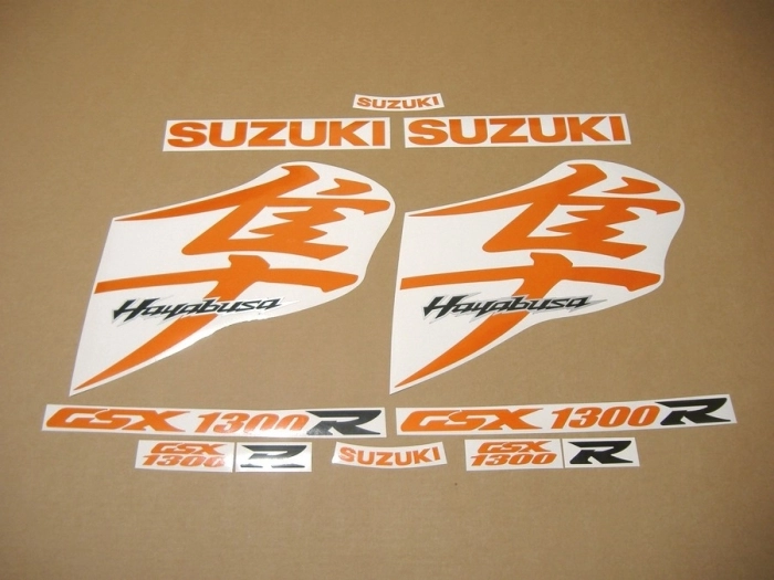 Restoration Sticker for Suzuki Hayabusa 2008-2015 in Reflective Orange