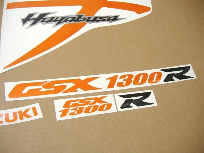 Suzuki Hayabusa 2008-2015 - Reflective Orange - Custom-Sticker-Decals