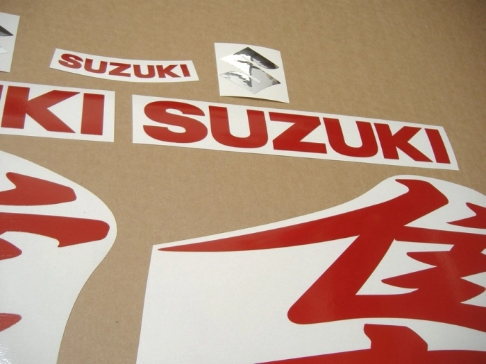 Restauration Aufkleber-Set für Suzuki Hayabusa 2008-2015 in Reflektierend Rot