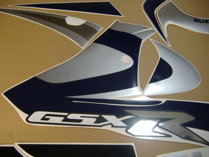 Restoration Sticker for Suzuki GSX-R 750 2000 in Black/Silver