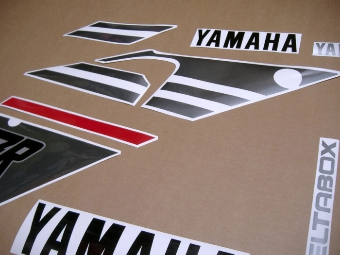 Yamaha FZR 1000 1989 - Silber/Grau - Aufkleber-Dekor Yamaha FZR 1000 1989 - Silber/Grau - Aufkleber-Dekor