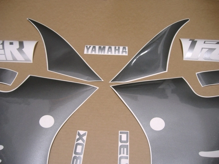 Yamaha FZR 1000 1990 - Schwarz/Grau - Aufkleber-Dekor Yamaha FZR 1000 1990 - Schwarz/Grau - Aufkleber-Dekor