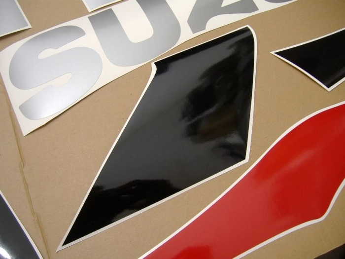 Suzuki GSX-R 750 2001 - Rot/Silber/Schwarz - Aufkleber-Dekor