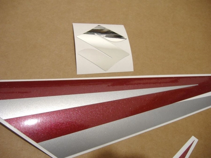 Suzuki Hayabusa 2008 - Weiß/Rot - Aufkleber-Dekor