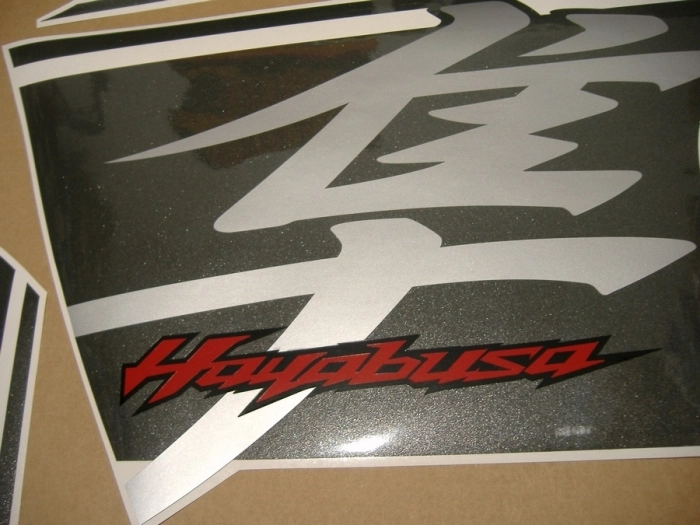 Suzuki Hayabusa 2017 - Schwarz/Grau - Aufkleber-Dekor