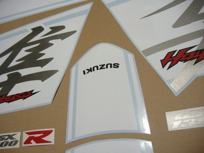 Suzuki Hayabusa 2017 - Blau/Weiß - Aufkleber-Dekor