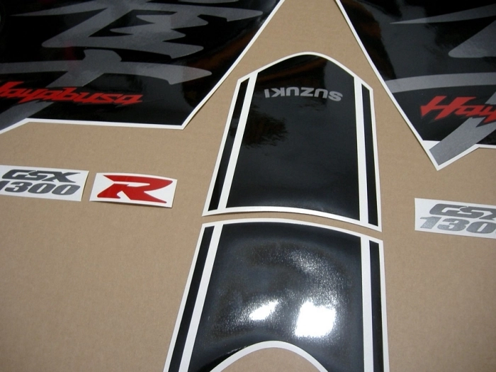 Suzuki Hayabusa 2017 - Weiß/Schwarz - Aufkleber-Dekor