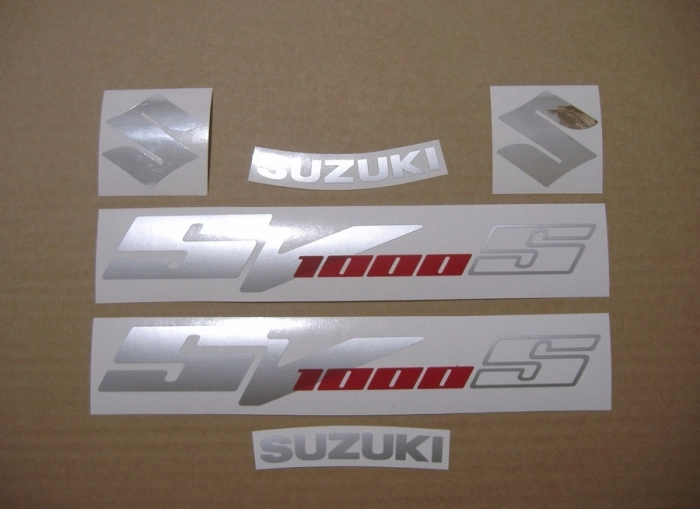 Restoration Sticker for Suzuki SV 1000S 2007 in Black