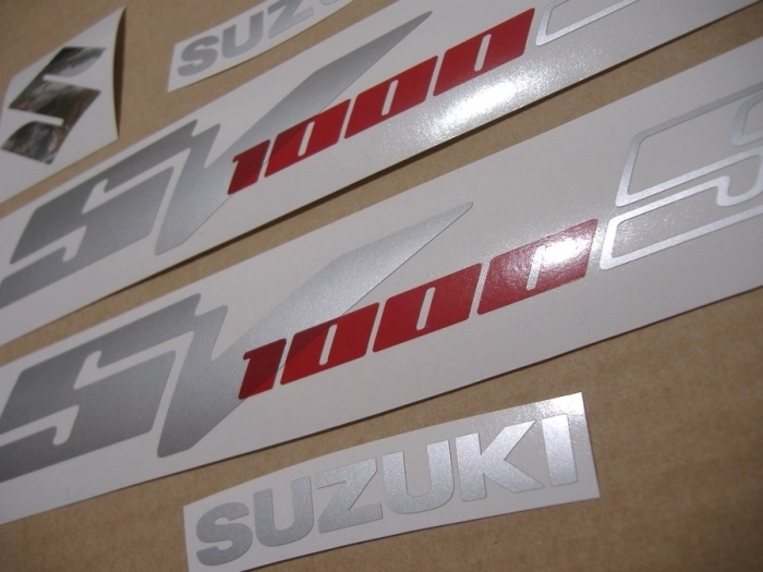 Suzuki SV 1000S 2007 - Black - Sticker-Decals
