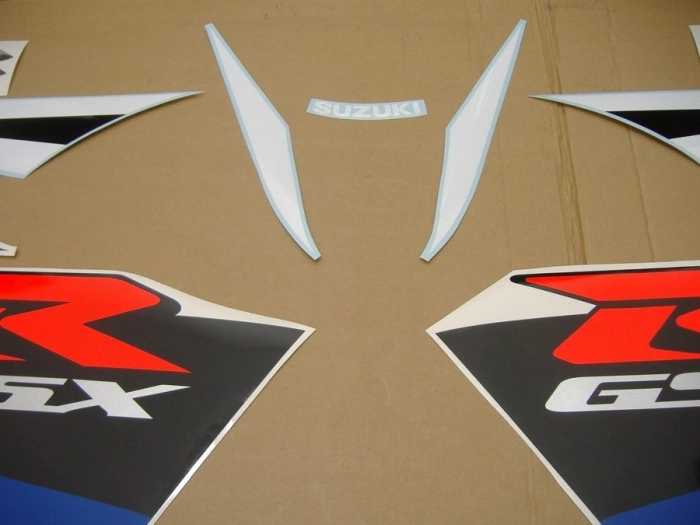 Suzuki GSX-R 750 2004 - White/Blue - Sticker-Decals