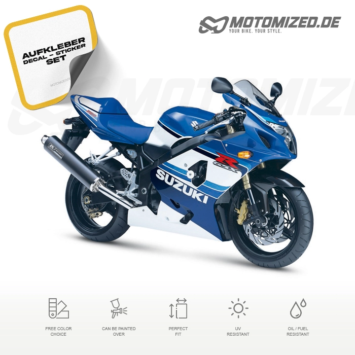 Suzuki GSX-R 750 2005 with 20th Anniversary Motorcycle Decals