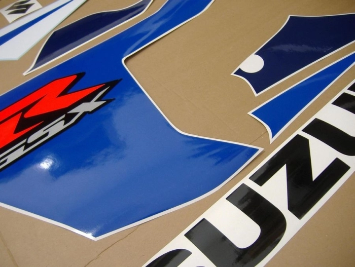 Suzuki GSX-R 750 2005 - Blue/White - Sticker-Decals