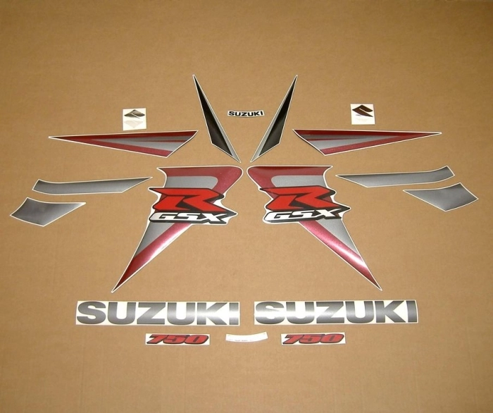 Suzuki GSX-R 750 2006 mit Burgunder/Schwarz Motorrad Dekor