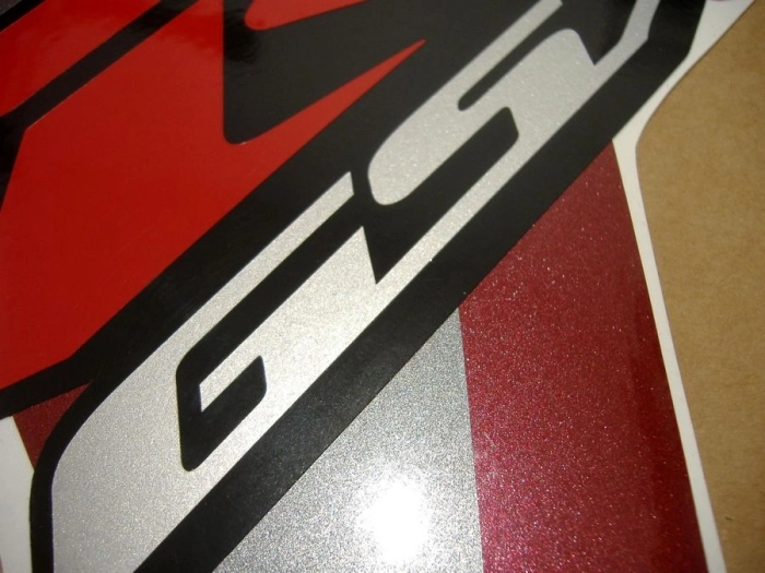 Suzuki GSX-R 750 2006 - Burgunder/Schwarz - Aufkleber-Dekor