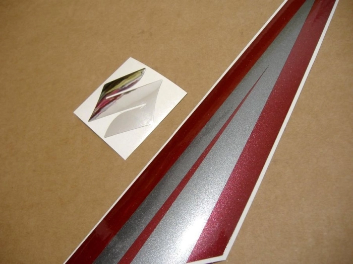 Suzuki GSX-R 750 2006 - Burgunder/Schwarz - Aufkleber-Dekor