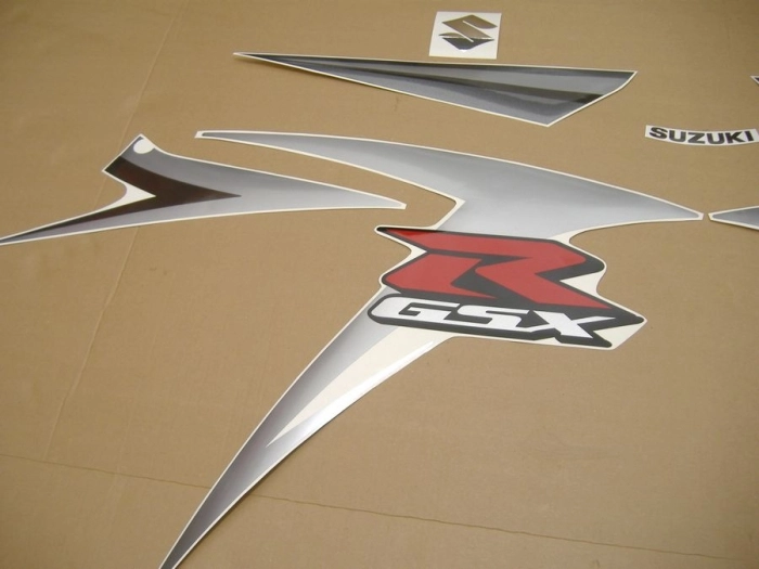 Restauration Aufkleber-Set für Suzuki GSX-R 750 2007 in Schwarz/Silber