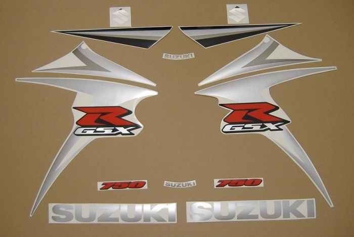 Suzuki GSX-R 750 2007 - Darkblue/Black - Sticker-Decals