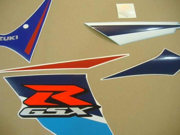 Suzuki GSX-R 750 2007 - White/Blue - Sticker-Decals
