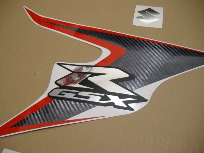 Suzuki GSX-R 750 2008 - Black/Red - Sticker-Decals