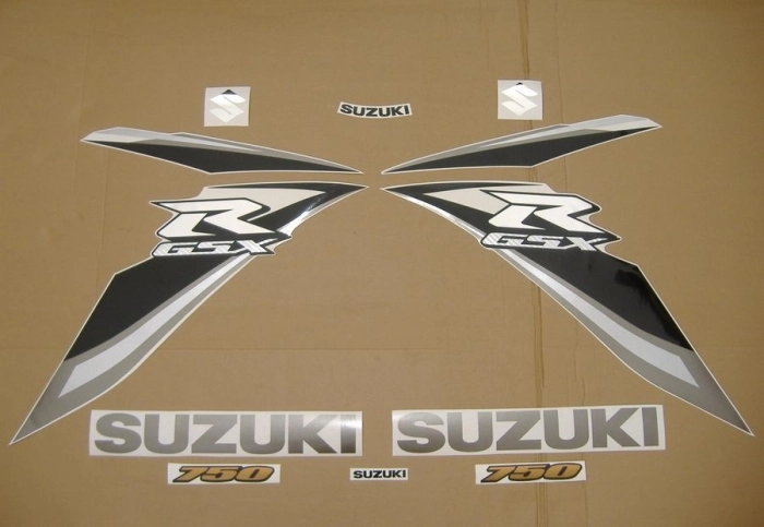 Suzuki GSX-R 750 2009 - Black/Gold - Sticker-Decals