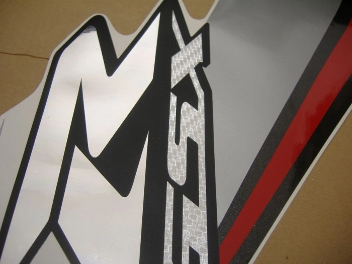 Suzuki GSX-R 750 2009 - White/Silver - Sticker-Decals