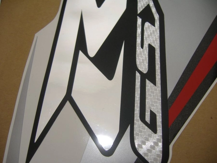 Suzuki GSX-R 750 2009 - White/Silver - Sticker-Decals