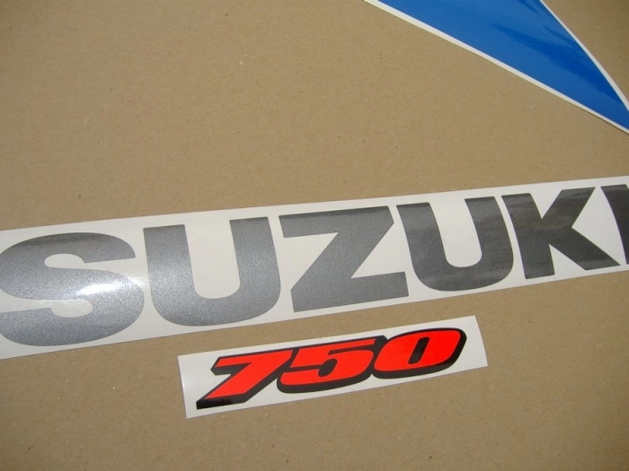 Suzuki GSX-R 750 2010 - White/Blue - Sticker-Decals