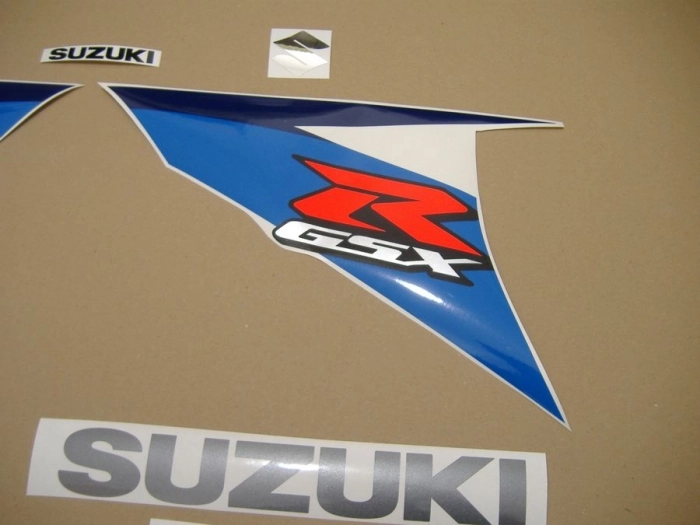 Suzuki GSX-R 750 2010 - White/Blue - Sticker-Decals