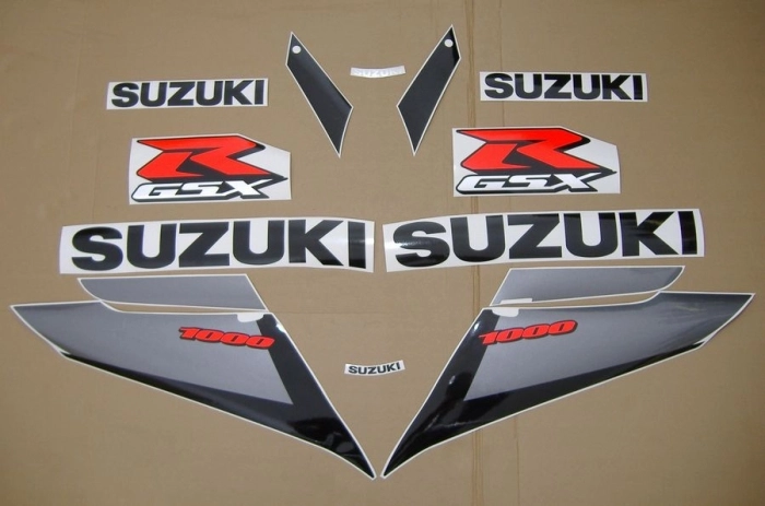 Suzuki GSX-R 1000 2003 - Silver - Sticker-Decals