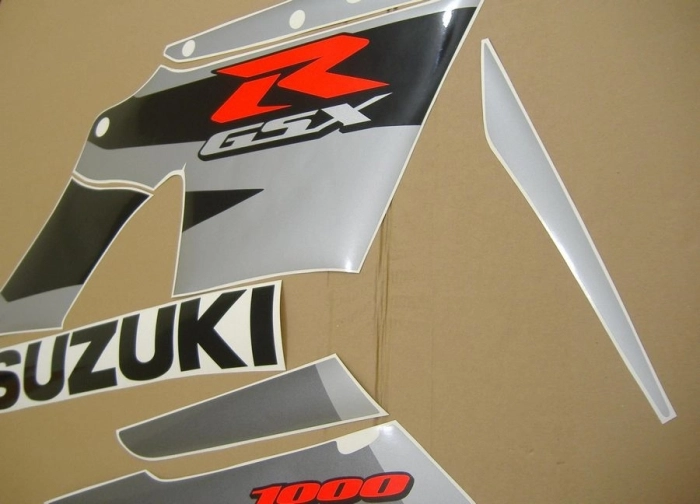 Suzuki GSX-R 1000 2004 - Grau/Schwarz - Aufkleber-Dekor