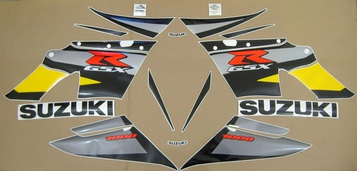 Suzuki GSX-R 1000 2004 - Yellow/Grey - Sticker-Decals