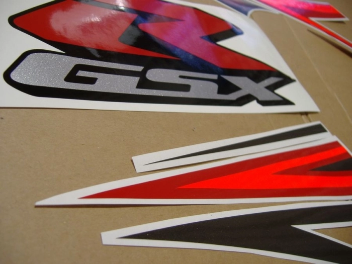 Suzuki GSX-R 1000 2007 - Silver/Red - Sticker-Decals