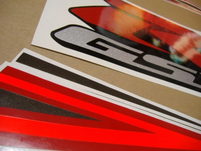 Suzuki GSX-R 1000 2007 - Silver/Red - Sticker-Decals