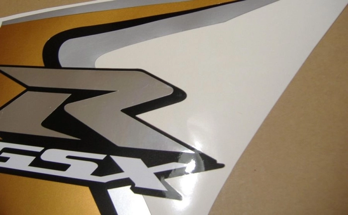Suzuki GSX-R 1000 2008 - Schwarz/Gold - Aufkleber-Dekor