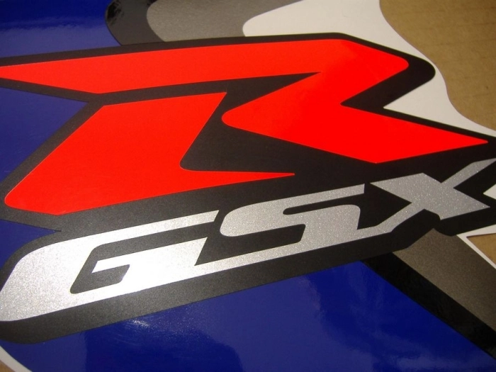 Suzuki GSX-R 1000 2008 - White/Blue - Sticker-Decals