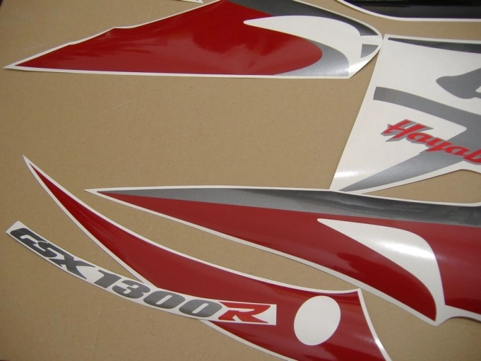 Suzuki Hayabusa 2006 - Burgunder/Schwarz - Aufkleber-Dekor