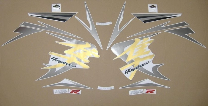 Suzuki Hayabusa 2008 - Darkblue - Sticker-Decals