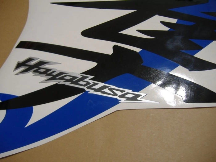 Replica Dekor für Suzuki Hayabusa 2009 in Weiß/Blau