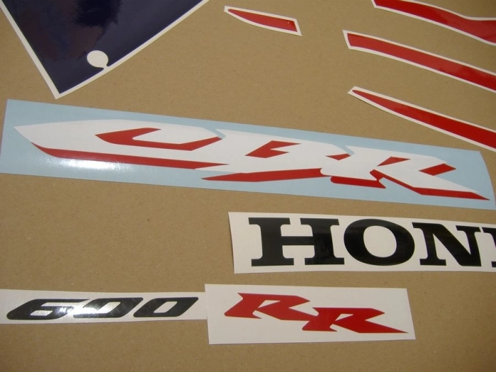 Honda CBR 600RR 2005 - Rot/Blau/Silber - Aufkleber-Dekor