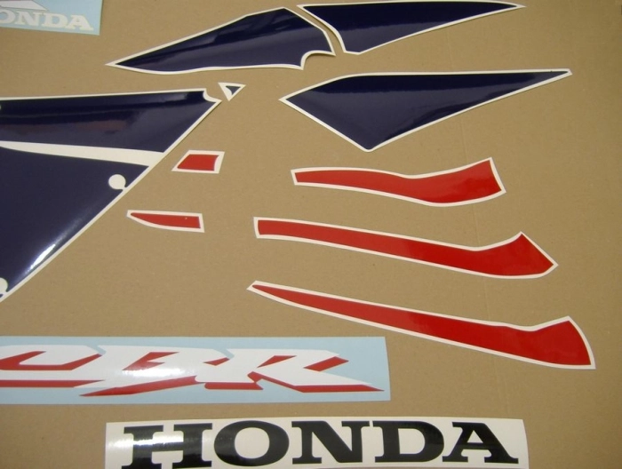Honda CBR 600RR 2005 - Rot/Blau/Silber - Aufkleber-Dekor