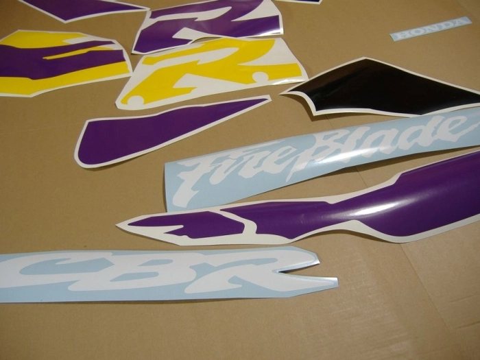 Honda CBR 919RR 1997 - Yellow/Black/Purple - Sticker-Decals