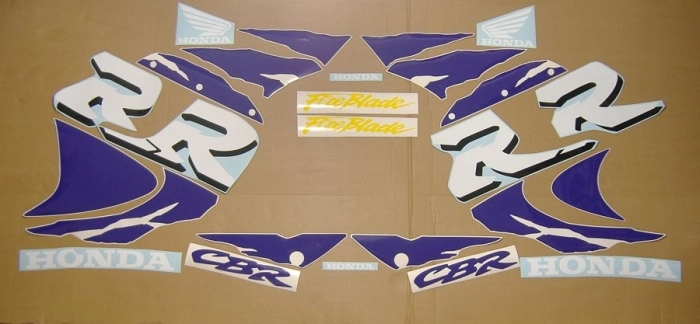 Honda CBR 919RR 1998 - Red/Purple - Sticker-Decals