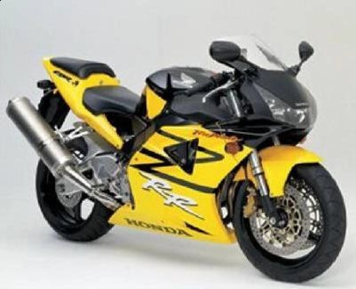 Honda CBR 954RR 2003 with Yellow/Black Motorcycle Decals