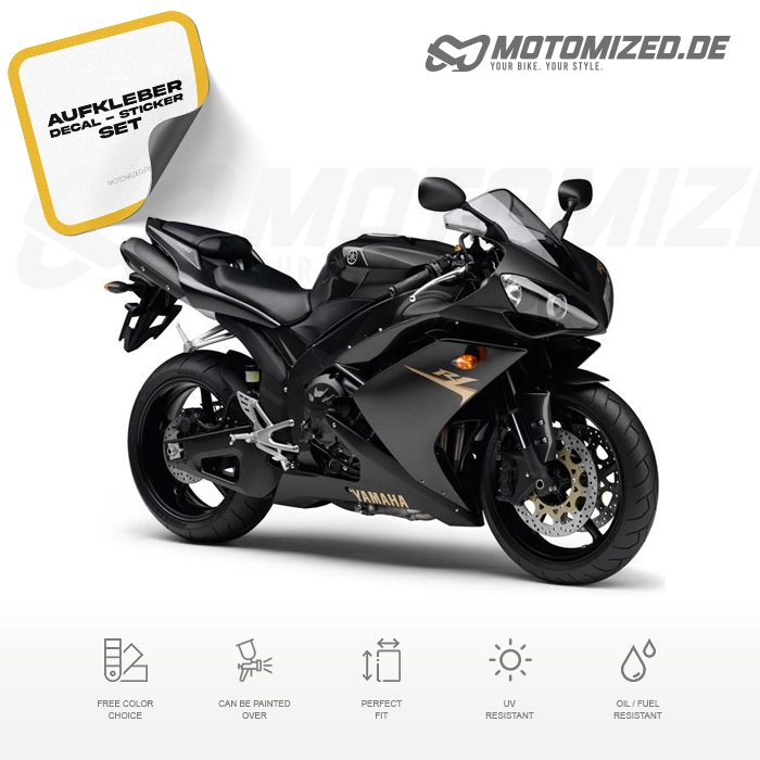 Yamaha YZF-R1 RN19 2007 in schwarz mit Aufkleber-Dekor