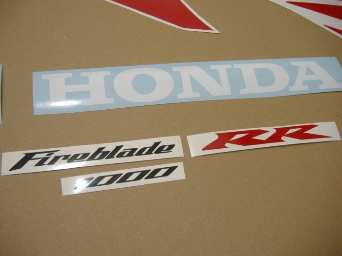 Honda CBR 1000RR 2004 - White/Red/Blue - Sticker-Decals