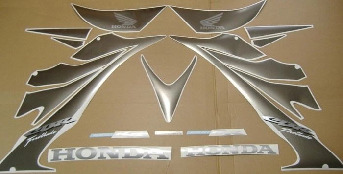 Honda CBR 1000RR 2007 - Schwarz/Grau EU - Aufkleber-Dekor