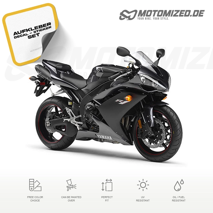 Yamaha YZF-R1 RN19 2007 in grau mit Aufkleber-Dekor