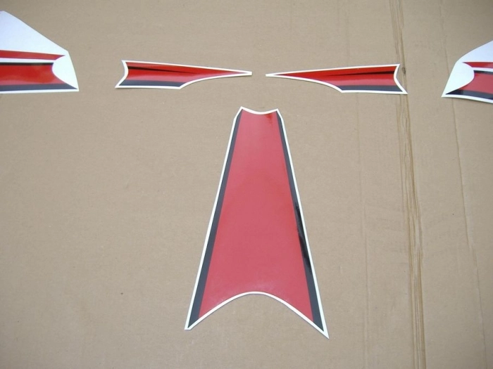 Yamaha YZF-R1 2007 - Weiß/Rot - Aufkleber-Dekor