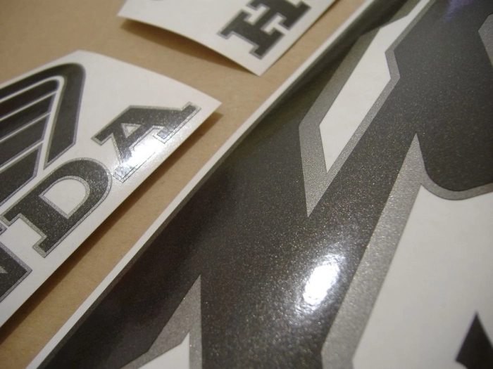 Honda VFR 800i 1998 with Silver US Vinyl-Sticker