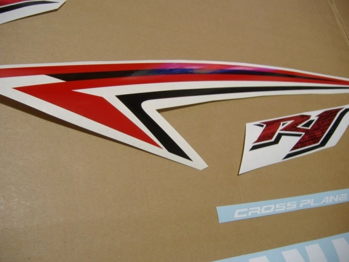 Restoration Sticker for Yamaha YZF-R1 2009 in White/Red US